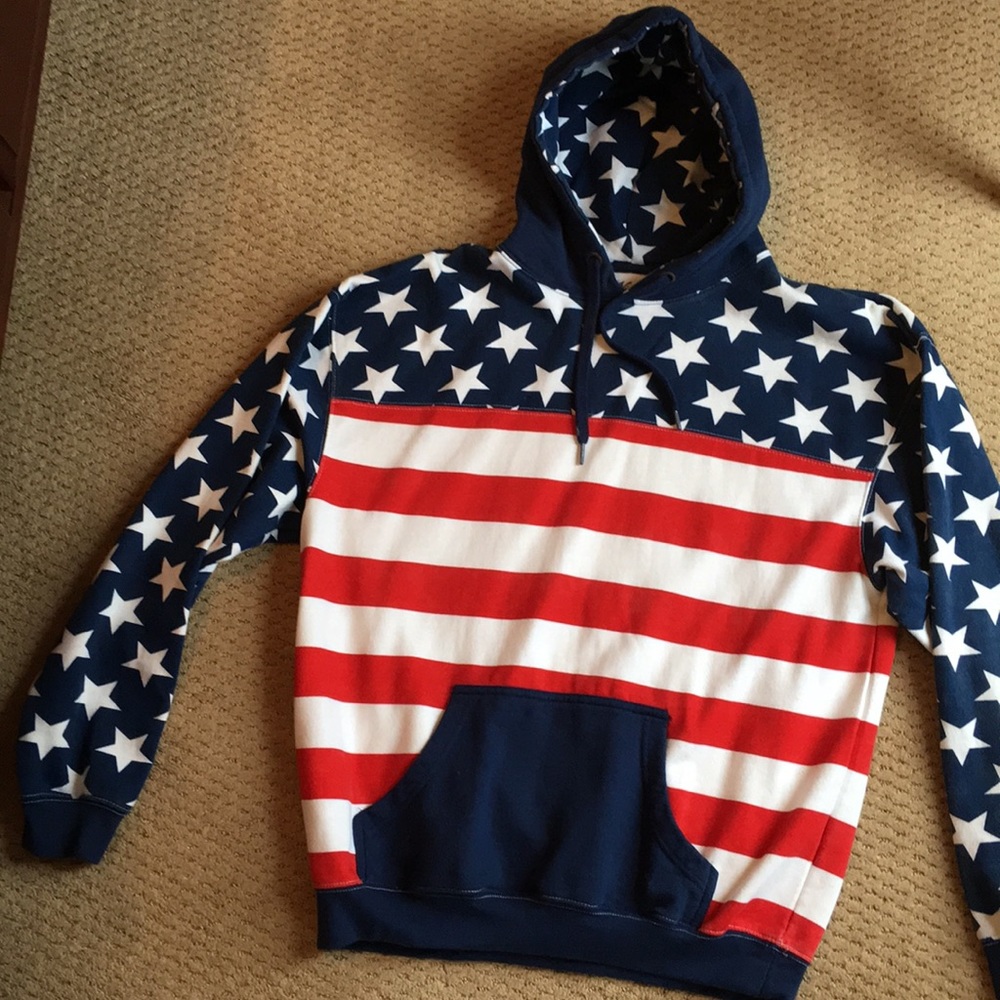 American flag hoodie